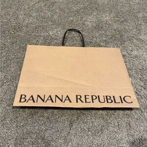 Banana Republic Empty Paper Shopping Bag